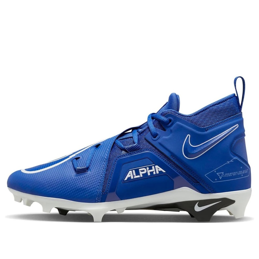 Size 13 New Nike Alpha Menace Pro 3 Men’s Football Cleats Royal Blue CT6649-414